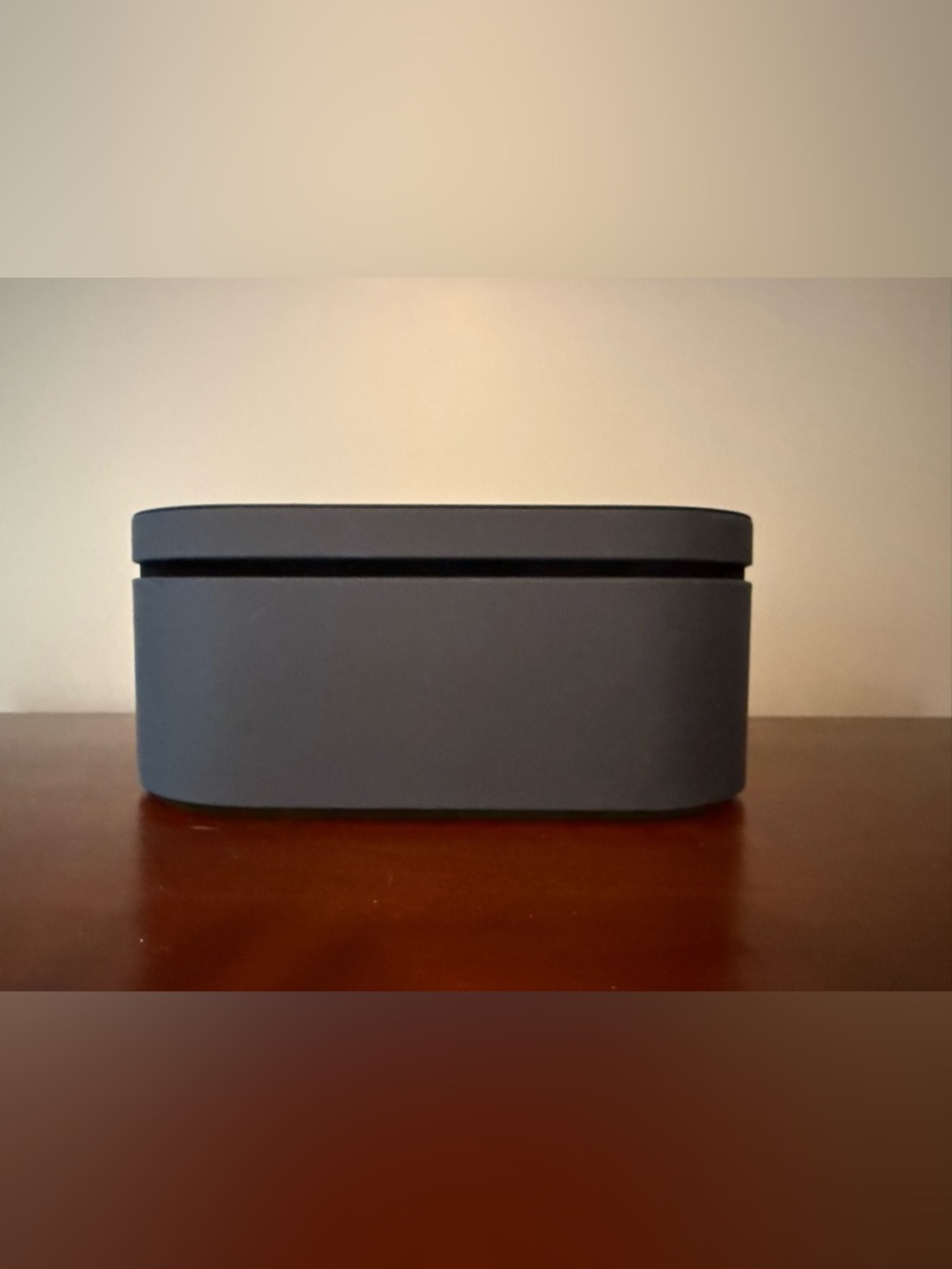 ✨ Dyson AirWrap System Storage Box in Dark Blue with black velvet interior